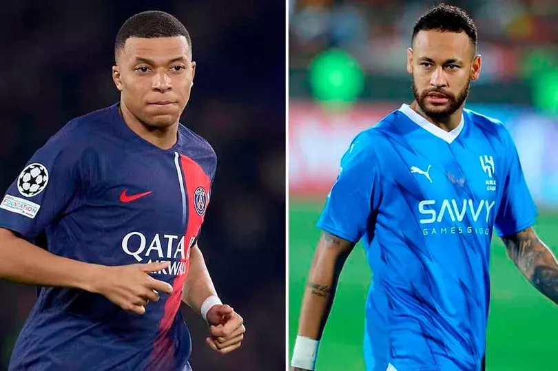 Kylian Mbappe và Neymar có mâu thuẫn không thể hàn gắn. ẢNH: MIRROR neymar-mbappe.jpg