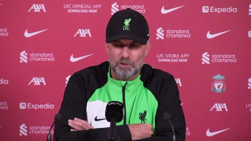 Klopp ngạc nhiên khi Arsenal để Sambi Lokonga ra đi dưới dạng cho mượn. ẢNH: GETTY liverpool-jurgen-klopp.jpg