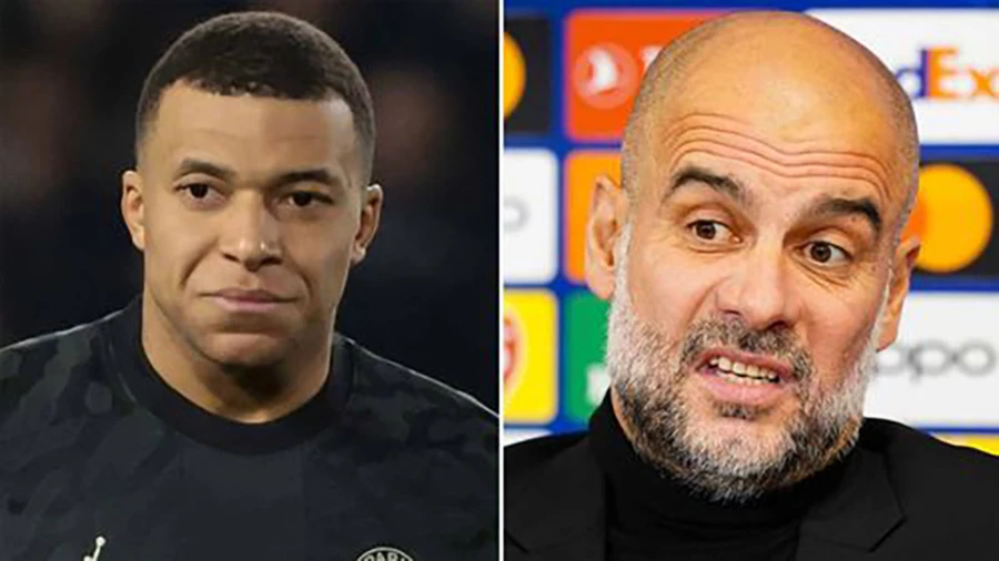 Pep Guardiola, Mbappe, Man City