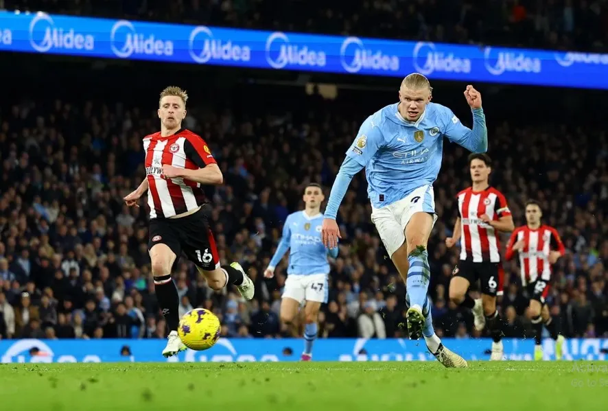 Erling Haaland tiếp tục là mũi nhọn quan trọng trên hàng công của Man City. Ảnh: Getty manchester-city-premier-league.jpeg