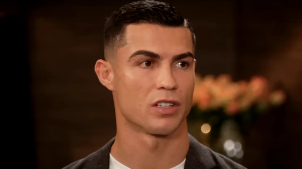 Ronaldo từng lên tiếng chê cơ sở vật chất của MU. ẢNH: YOUTUBE PIERS MORGAN cristiano-ronaldo.png