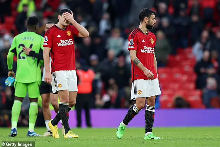 MU giờ đã bị Man City bỏ lại quá xa. ẢNH: GETTY manchester-united.jpg