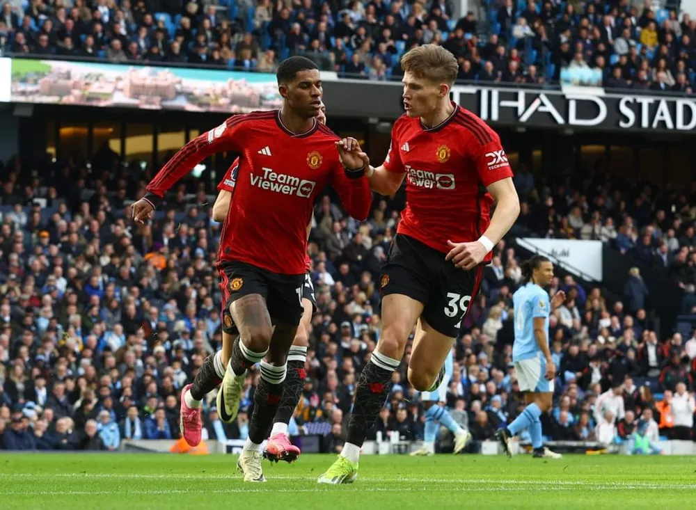 Có bàn thắng rất sớm nhưng MU không duy trì được lợi thế dẫn bàn. Ảnh: Getty
