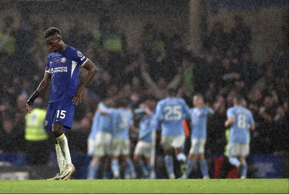 Nicolas Jackson bỏ lỡ cơ hội nhiều thứ tư ở Premier League. ẢNH: GETTY jackson-chelsea.png