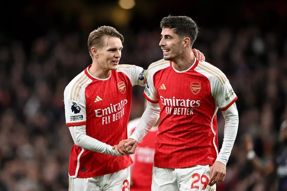 Arsenal thi đấu cực hay trong năm 2024. ẢNH: GETTY premier-league-arsenal.jpg