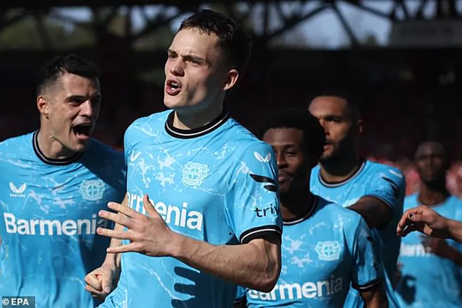 Bayer Leverkusen sẽ giành chức vô địch Bundesliga lần đầu tiên trong lịch sử. ẢNH: EPA bayer-leverkusen-bundesliga.jpg