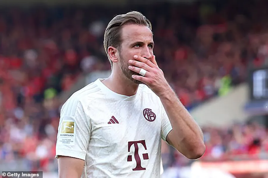 Harry Kane vẫn dính lời nguyền chưa bao giờ giành danh hiệu nào. ẢNH: GETTY bayern-munich-harry-kane.jpg