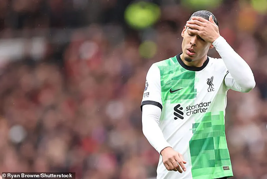 Van Dijk xem việc không thắng MU là một mất mát của Liverpool. ẢNH: SHUTTERSTOCK liverpool-van-dijk.jpg