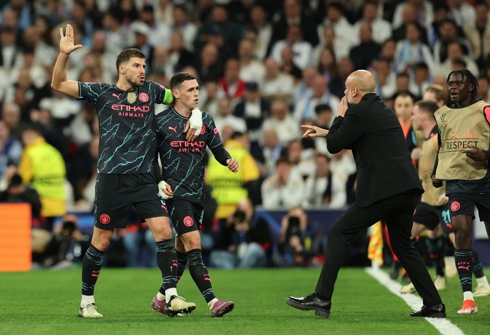 Phil Foden tỏa sáng trên hàng công của Man City. Ảnh: Reuters IMG_8606.jpeg