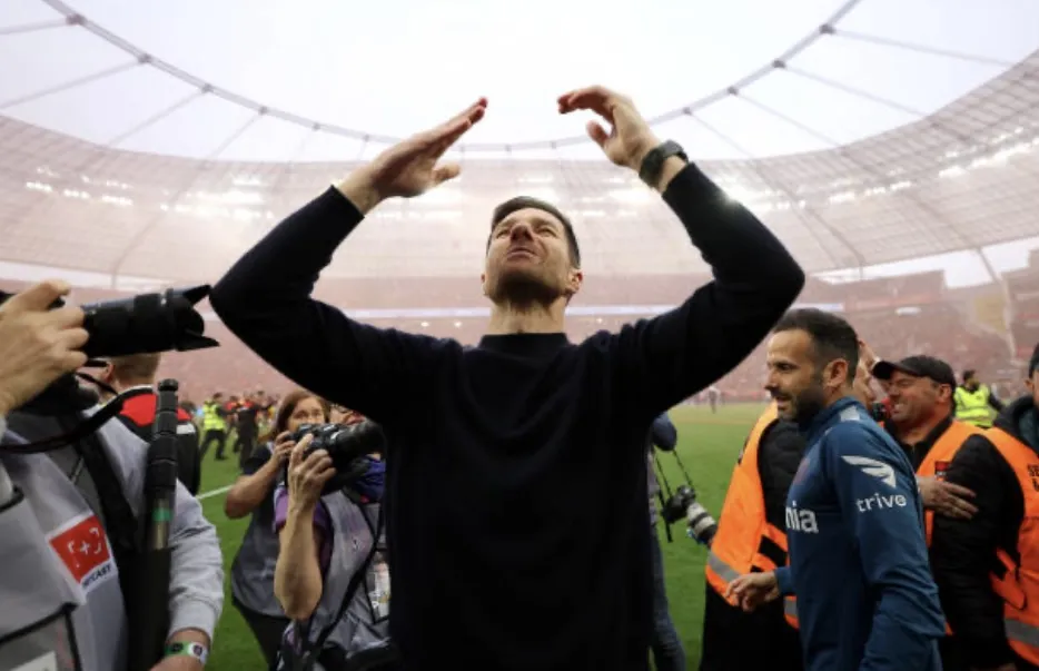 Xabi Alonso đóng vai trò quan trọng trong hành trình vô địch của Leverkusen. Ảnh: GETTY IMG_8650.jpeg