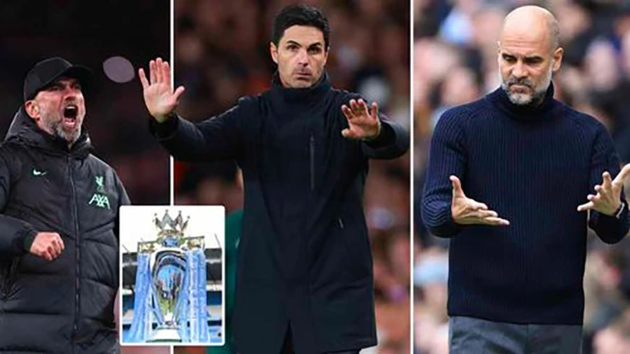 Man City nắm quyền tự quyết trong cuộc đua vô địch Premier League với Arsenal và Liverpool. ẢNH: MIRROR premier-league-arsenal-man-city-liverpool.jpeg