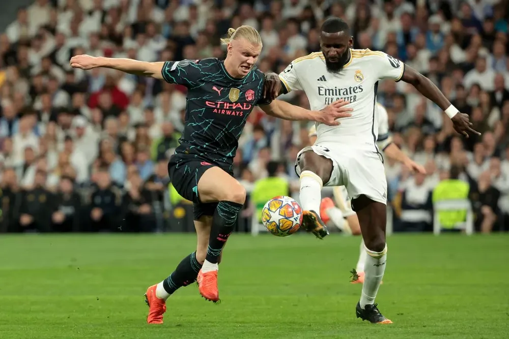 Man City và Real Madrid đã hòa nhau 3-3 ở tứ kết lượt đi Champions League trên sân Bernabeu. ẢNH: GETTY champions-league-real-madrid-man-city.jpg