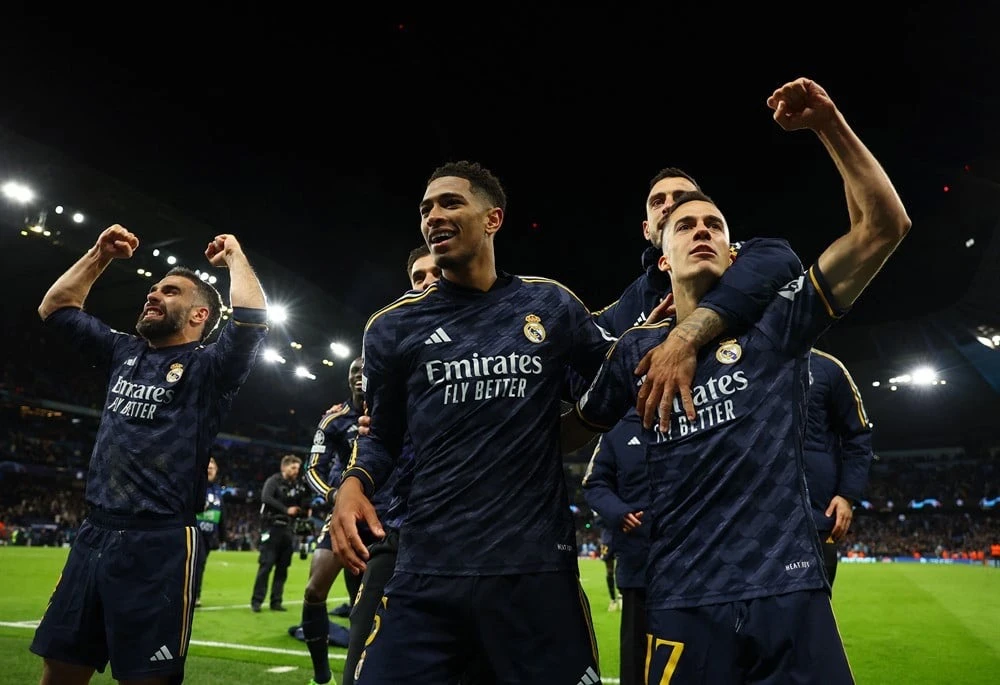 Thắng Man City, Real chính thức lọt vào bán kết Champions League. Ảnh: Reuters IMG_8690.jpeg