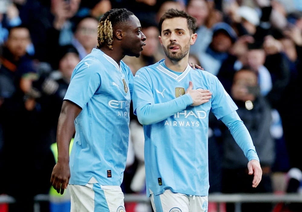 Bernardo Silva tỏa sáng đúng lúc giúp Man City lọt vào chung kết FA Cup. Ảnh: Getty IMG_8708.jpeg