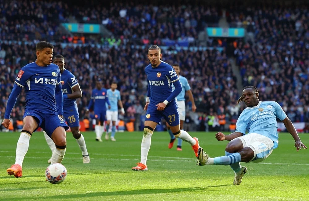 Doku góp công lớn trong chiến thắng tối thiểu của Man City. Ảnh: Getty IMG_8710.jpeg