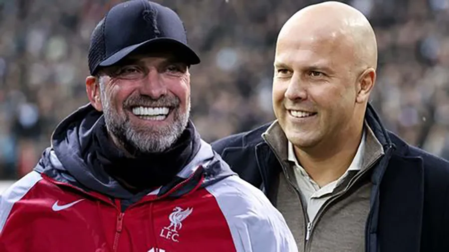HLV Jurgen Klopp đã chia sẻ nhiều điều tích cực về Arne Slot. ẢNH: MIRROR liverpool