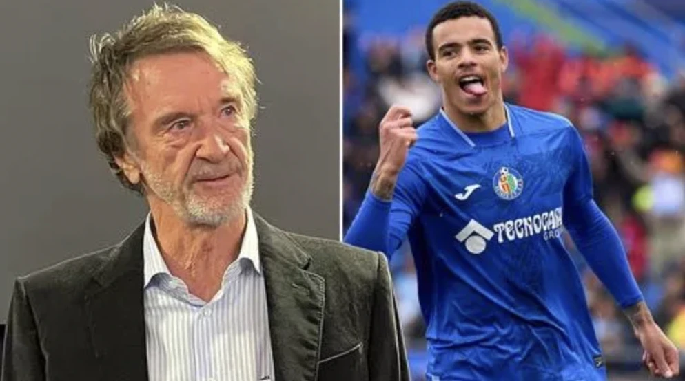 Sir Jim Ratcliffe sẽ quyết định tương lai của Greenwood tại Manchester United. ẢNH: MIRROR manchester united
