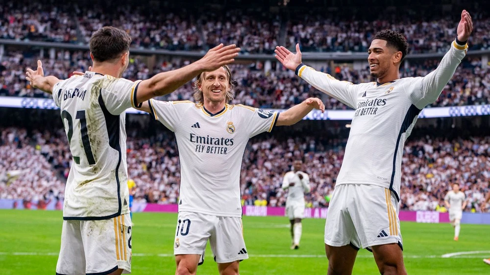 Jude Bellingham chơi rất hay cho Real Madrid mùa này. ẢNH: GETTY REAL MADRID