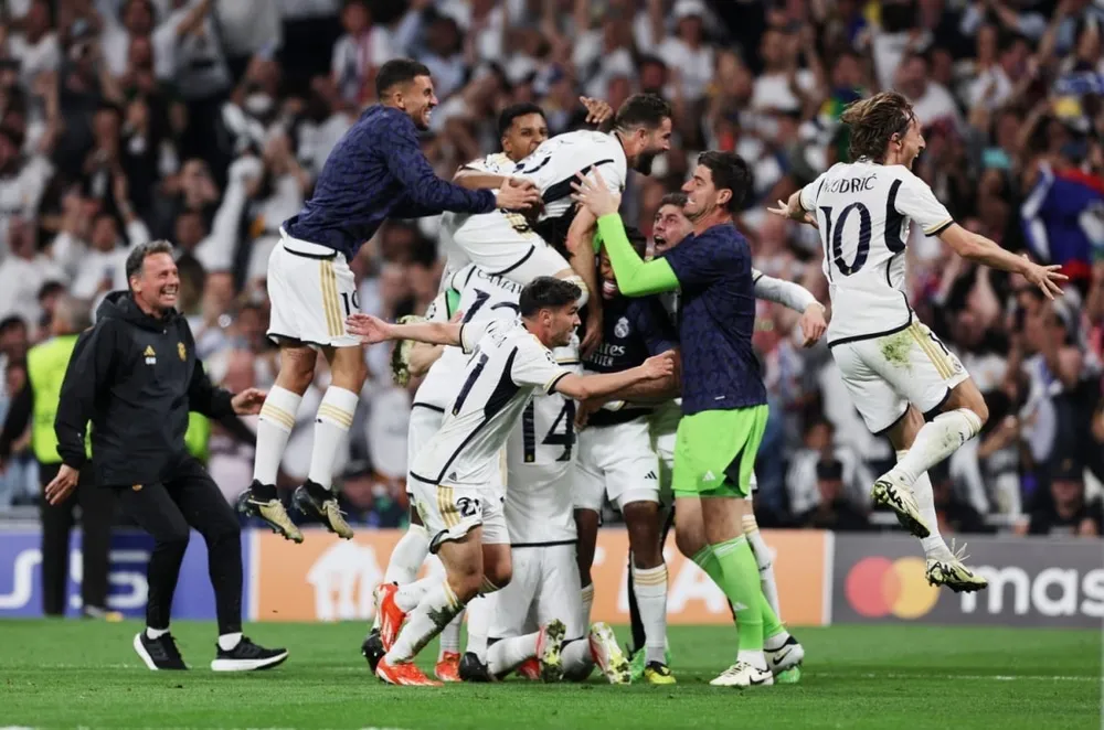 Ngược dòng trước Bayern Munich, Real Madrid tiến vào chung kết Champions League. Ảnh: Getty Ngược dòng trước Bayern Munich, Real Madrid tiến vào chung kết Champions League