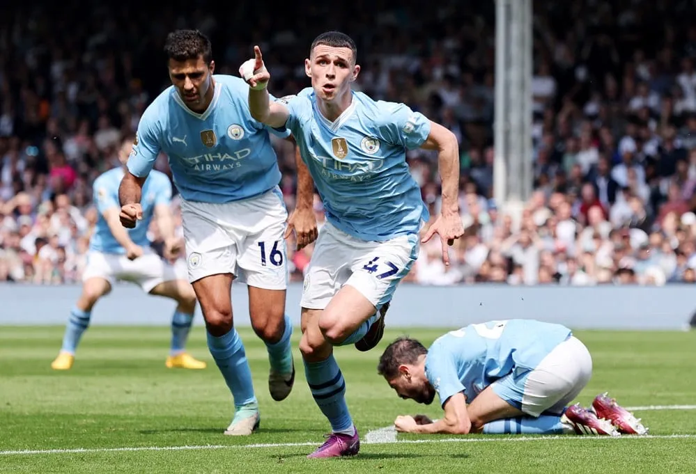Man City thi đấu áp đảo hoàn toàn trước Fulham. Ảnh: Getty IMG_8864.jpeg