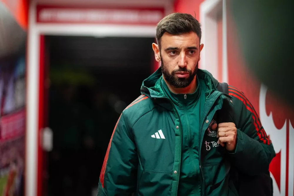 Đội trưởng MU Bruno Fernandes đã nghỉ vài trận vừa qua vì chấn thương. ẢNH: GETTY manchester-united-bruno-fernandes.jpg