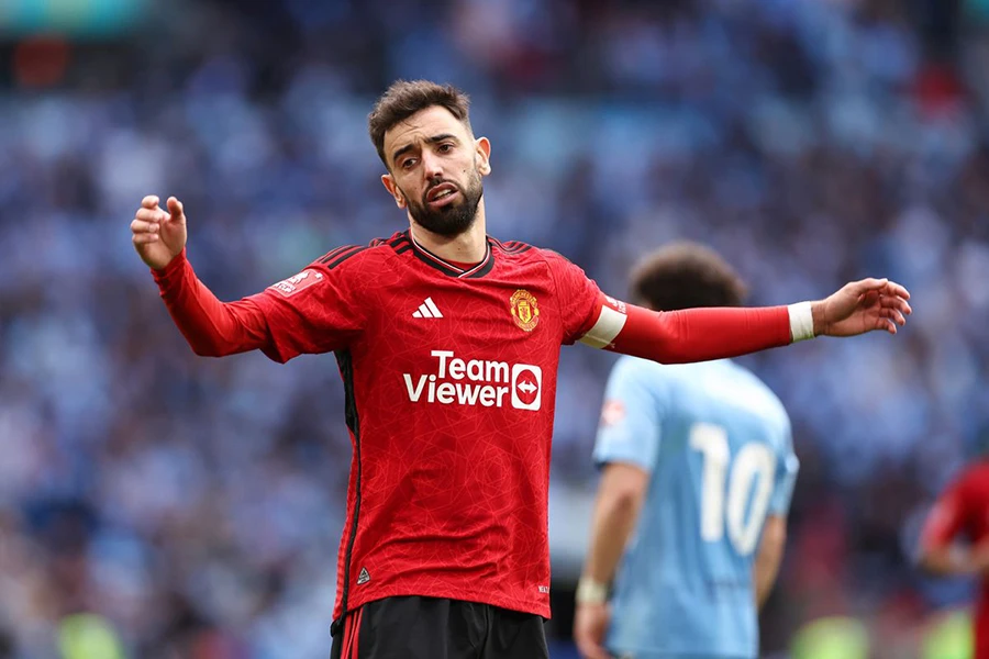 Bruno Fernandes đang là đội trưởng Manchester United. ẢNH: GETTY manchester-united-bruno-fernandes.jpeg