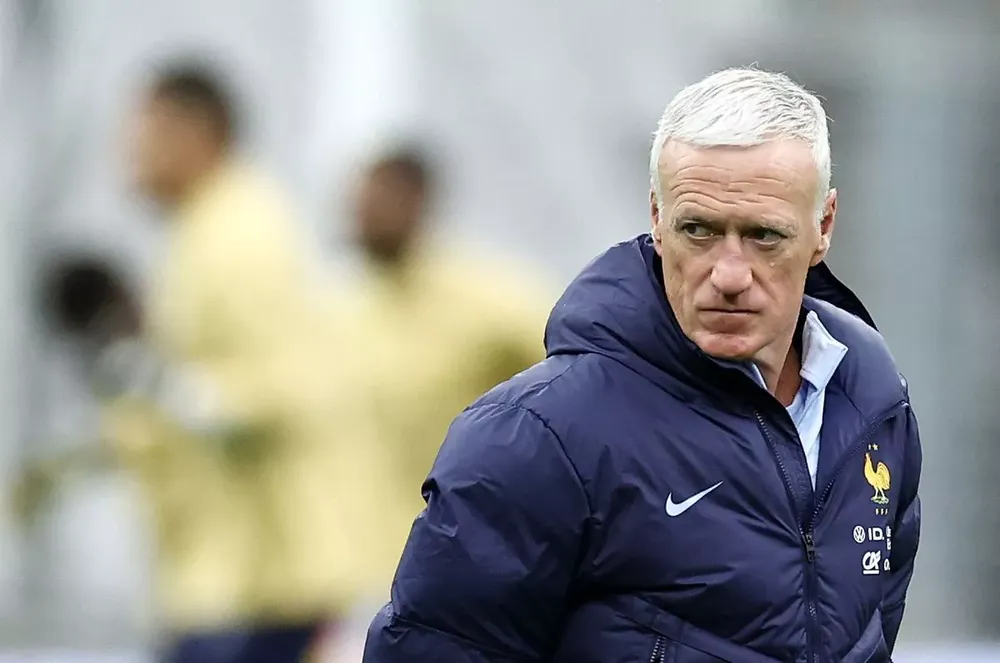 Deschamps chỉ chọn 25 cầu thủ vào đội hình tuyển Pháp đá hai giải gần nhất. ẢNH: GETTY euro 2024
