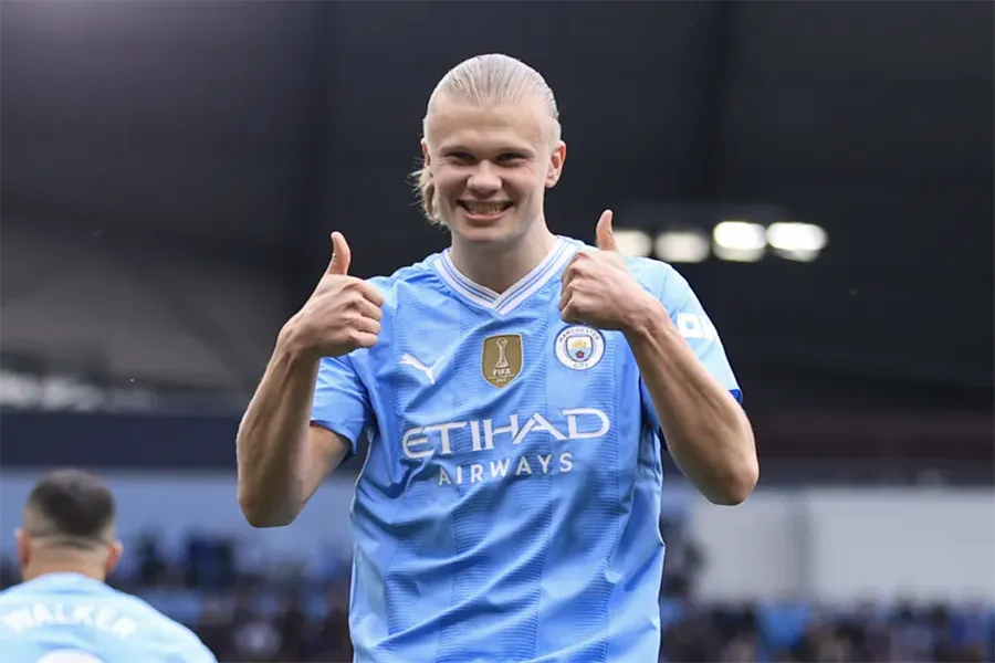Erling Haaland lần thứ hai liên tiếp là vua phá lưới Premier League. ẢNH: GETTY man-city-erling-haaland.png
