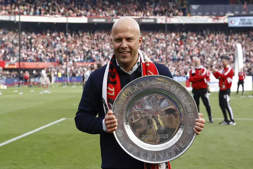 Slot từng giành chức vô địch Hà Lan cùng Feyenoord. ẢNH: GETTY Arne-Slot-liverpool.jpg