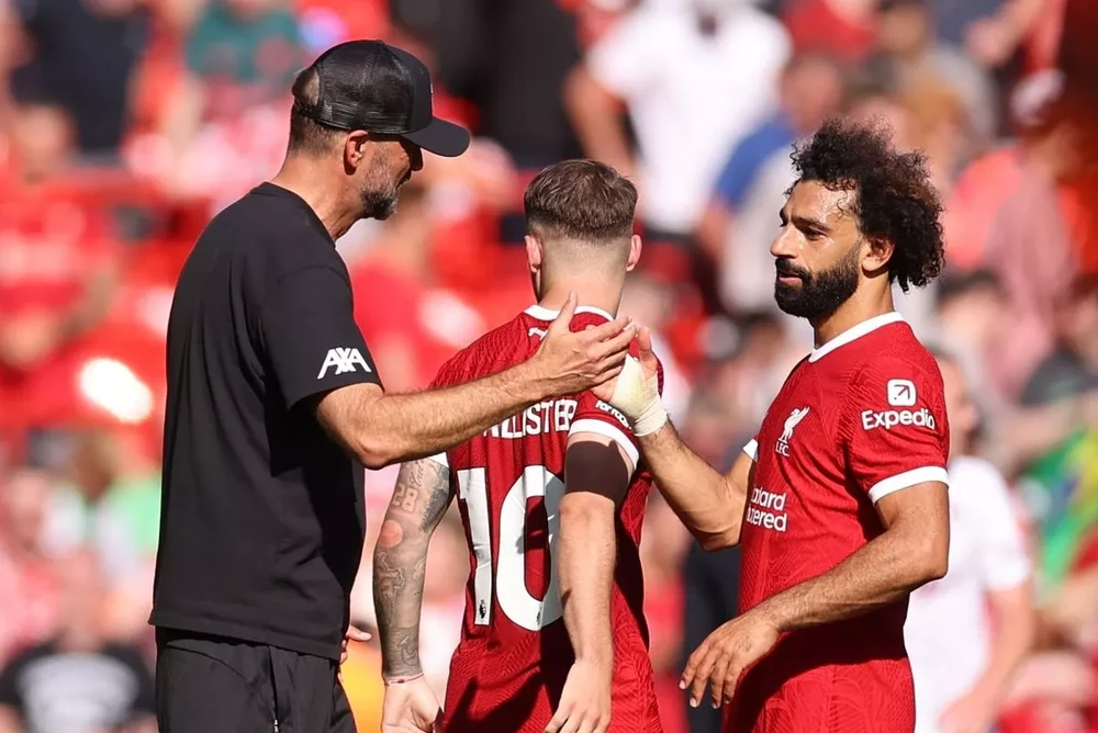 Klopp và Salah là biểu tượng trong thành công của Liverpool trong nhiều năm qua. ẢNH: GETTY liverpool-klopp-salah.jpg