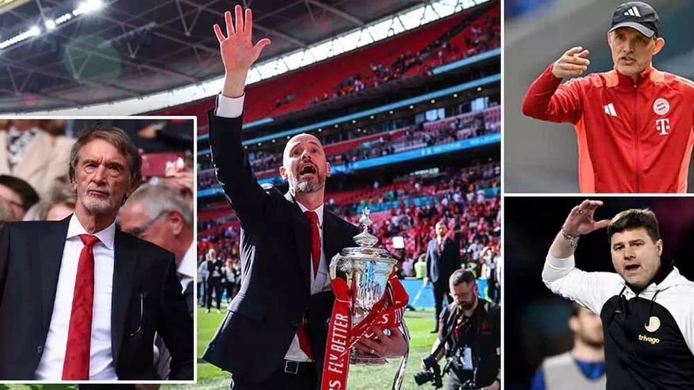 Sir Jim Ratcliffe đang xem xét nhiều ứng viên thay Ten Hag. ẢNH: MIRROR manchester-united.jpg