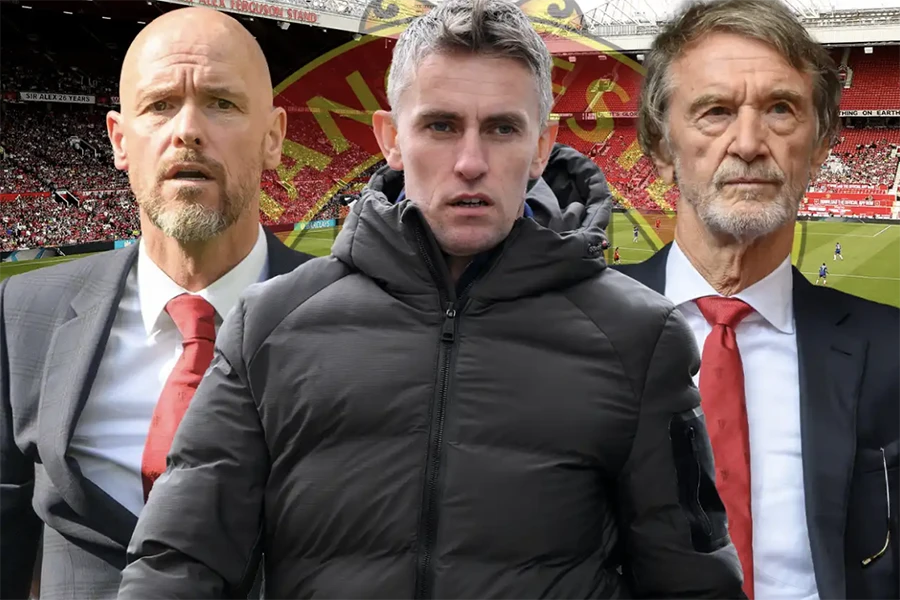 Tờ Sun Sports mô tả là MU chịu đòn nhục nhã vì McKenna gia hạn hợp đồng với Ipswich. ẢNH: SUN SPORTS mu-McKenna-ten-hag-ratcliffe .png