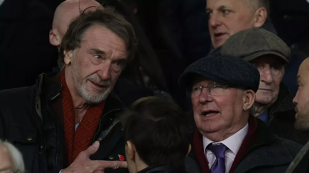 Sir Alex Ferguson và Sir Jim Ratcliffe từng cùng nhau theo dõi trận chung kết FA Cup và ăn mừng chức vô địch của MU. ẢNH: GETTY SIR ALEX FERGUSON, MANCHESTER UNITED