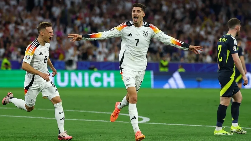 Hàng công tuyển Đức thay nhau tỏa sáng trong trận mở màn Euro 2024. Ảnh: Reuters Mở màn euro 2024