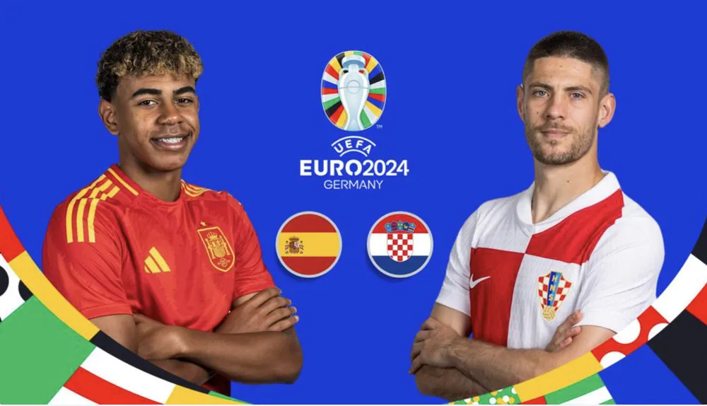 Tây Ban Nha gặp Croatia là trận cầu tâm điểm lượt trận đầu tiên vòng bảng Euro 2024. ẢNH: UEFA Tây Ban Nha, Euro 2024, Croatia