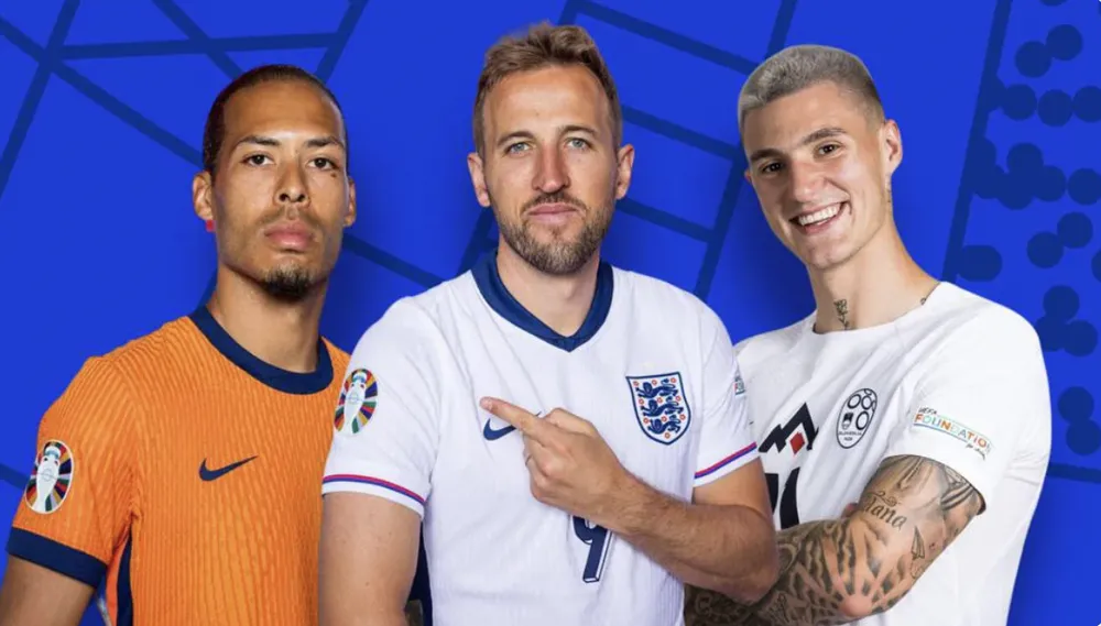Đội tuyển Anh, Hà Lan và Slovenia sẽ ra quân tại Euro 2024 đêm nay và rạng sáng mai 17-6. ẢNH: UEFA Đội tuyển Anh, Euro 2024
