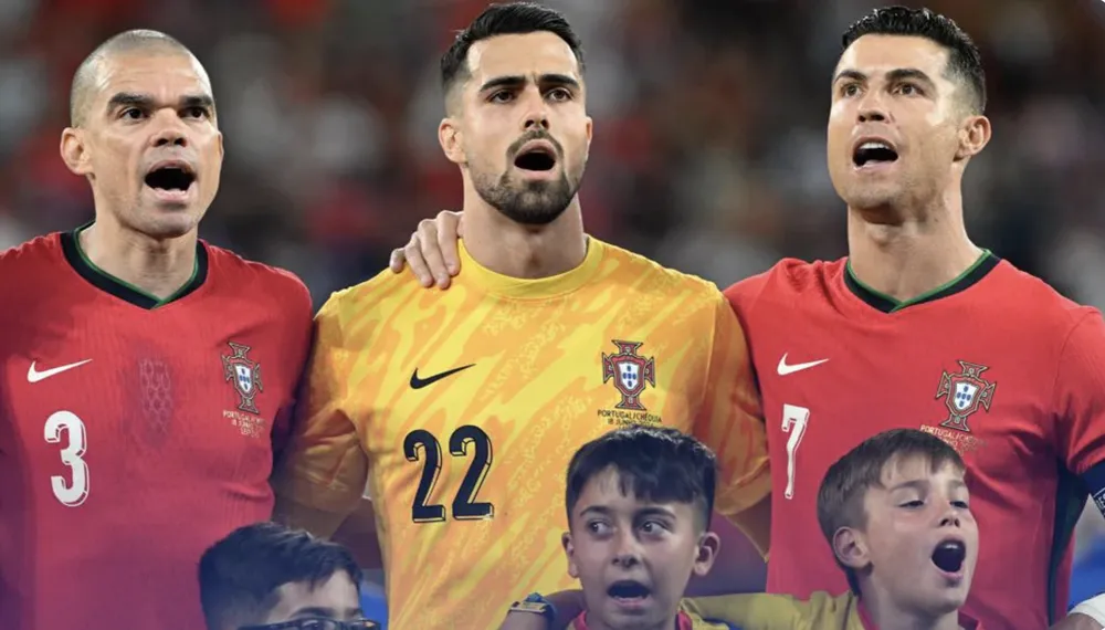 Ronaldo và Pepe cùng lập kỷ lục Euro trong đêm Bồ Đào Nha thắng khó Czech. ẢNH: GETTY ronaldo-pepe-bo-dao-nha.png