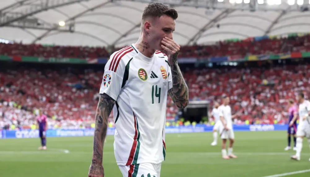 Hungary đối mặt nguy cơ lớn bị loại ở vòng bảng. ẢNH: GETTY hungary-euro-2024.png