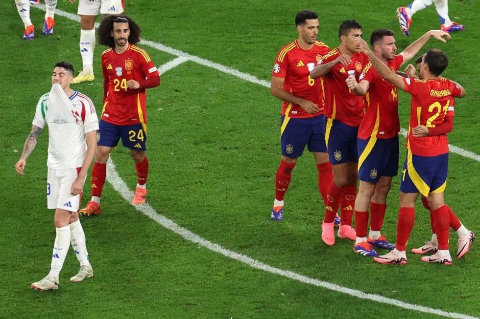 Hạ gục tuyển Ý, Tây Ban Nha đặt chân vào vòng 1/8 Euro 2024. Ảnh: Reuters Tây Ban Nha