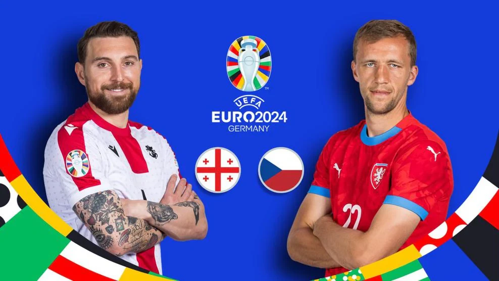 Gruzia đối đầu với Czech ở lượt trận thứ hai bảng F vòng chung kết Euro 2024. ẢNH: UEFA czech-gruzia-vong-chung-ket-euro-2024.jpg
