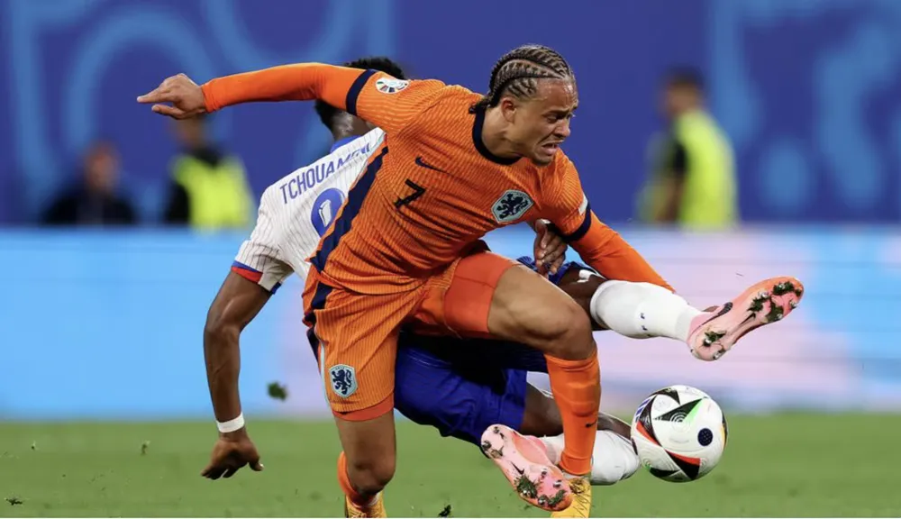 Tuyển Hà Lan và Pháp cầm chân nhau với kết quả 0-0. ẢNH: GETTY TUYỂN HÀ LAN, euro 2024, PHÁP
