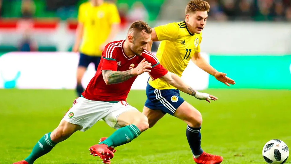 Trận Scotland đối đầu với Hungary vào năm 2018. ẢNH: GETTY euro-2024-hungary-scotland.jpg