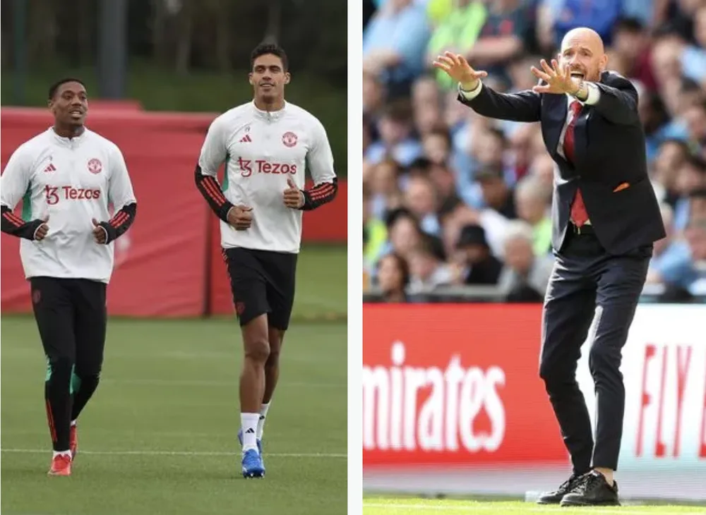 MU xác nhận danh sách chuyển nhượng, trong đó bộ đôi người Pháp Varane và Martial sẽ rời Old Trafford. ẢNH: MIRROR MU xác nhận danh sách chuyển nhượng