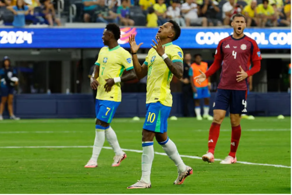 Tuyển Brazil gây thất vọng lớn khi bị Costa Rica cầm hòa. Ảnh: GETTY Tuyển Brazil gây thất vọng lớn, copa america