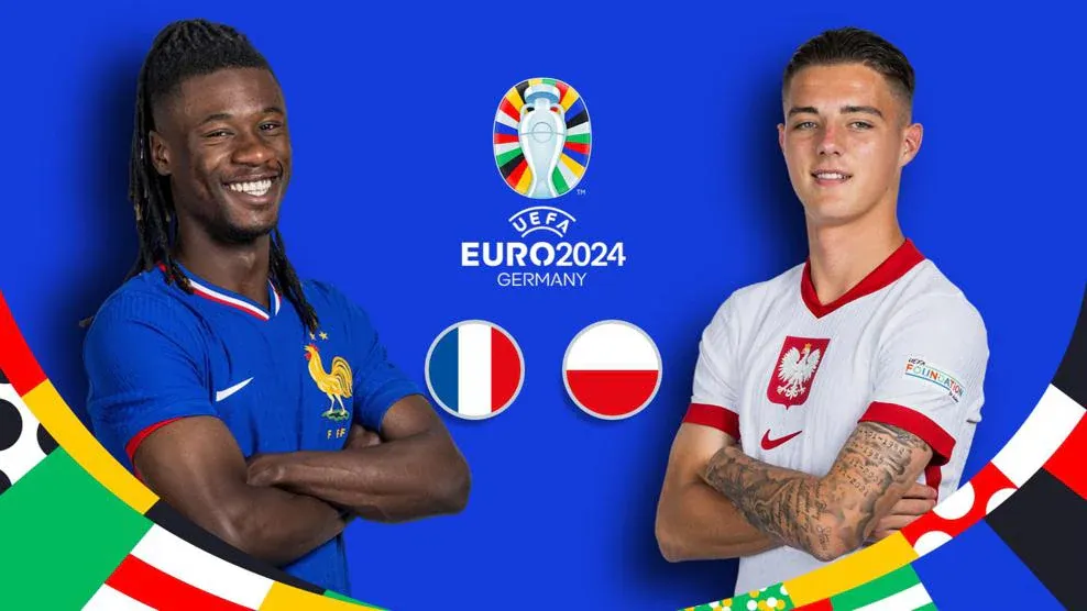 Đội tuyển Pháp đã chắc suất đi tiếp, còn Ba Lan đã bị loại. ẢNH: UEFA Đội tuyển Pháp, euro 2024, ba lan