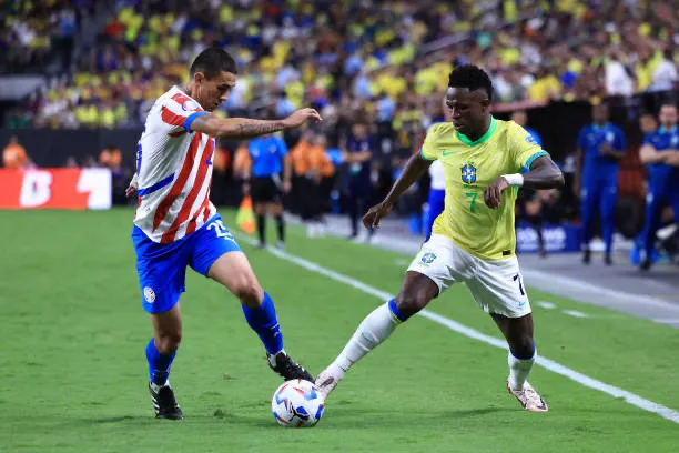 Vinicius rực sáng giúp Brazil giành chiến thắng. Ảnh: GETTY brazil-vinicius.jpeg