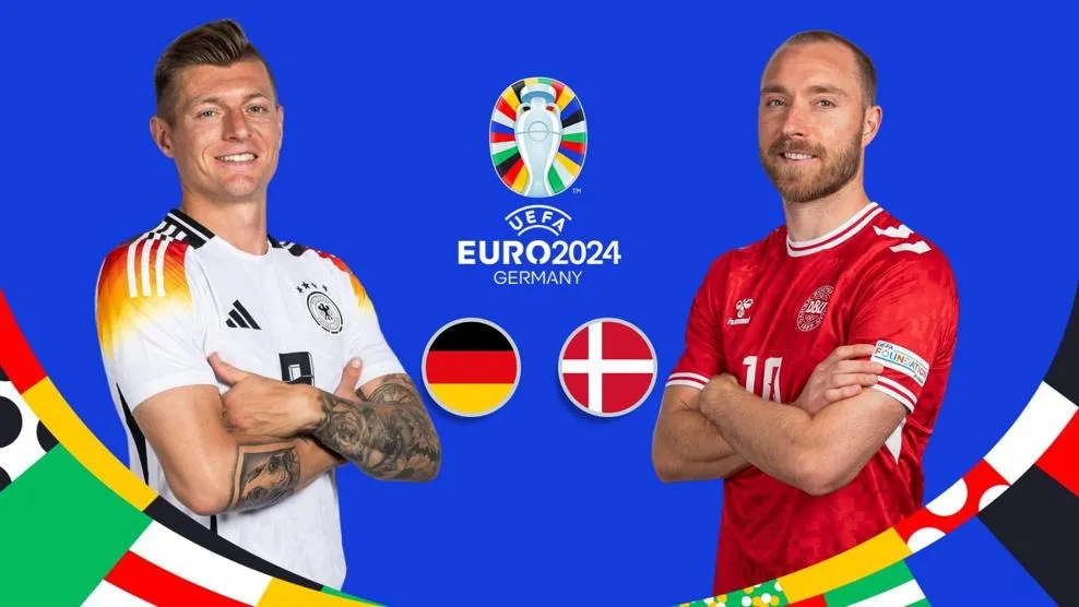 Chủ nhà Đức đối đầu với Đan Mạch ở trận thứ hai vòng 16 đội Euro 2024. ẢNH: UEFA đội tuyển Đức, euro 2024, Đan Mạch