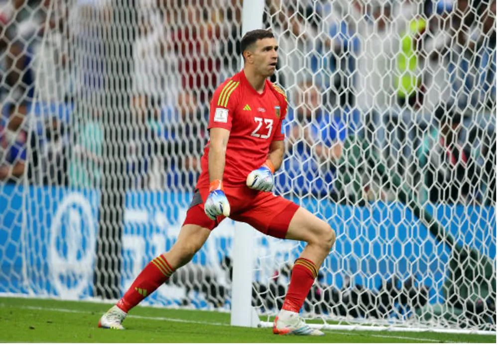 Dibu Martinez là Thần hộ mệnh của tuyển Argentina. Ảnh: GETTY Thần hộ mệnh của tuyển Argentina