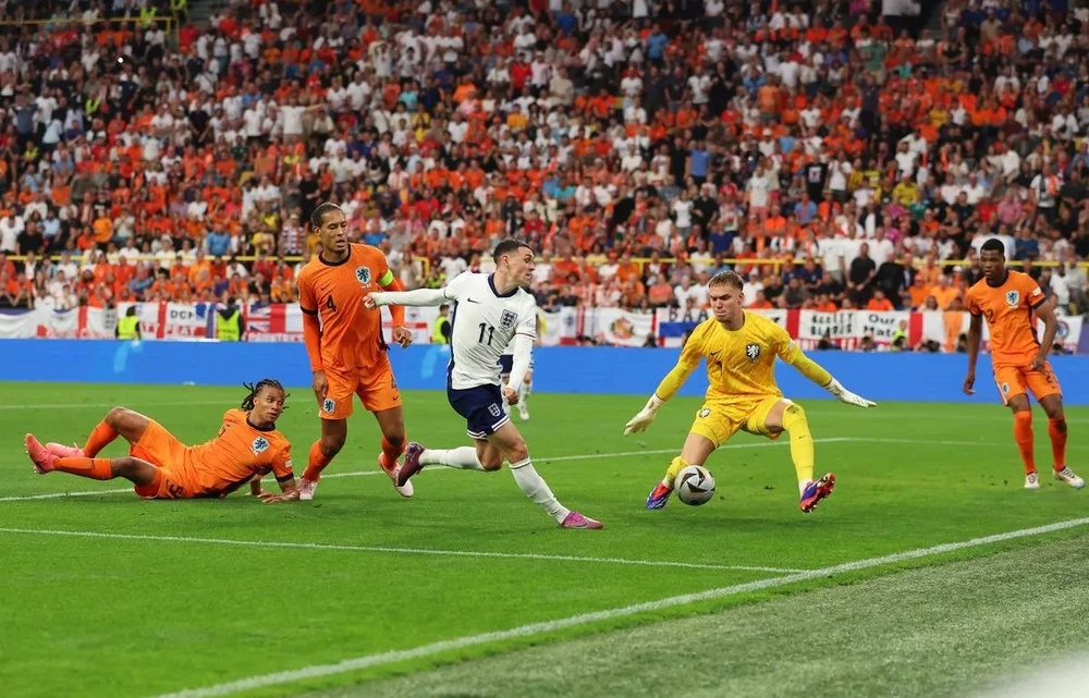 Foden chơi trận hay nhất kể từ đầu Euro 2024. ẢNH: GETTY phil-foden.jpg