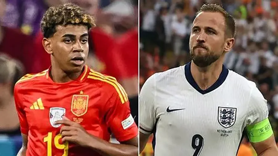 Harry Kane gửi tin nhắn chúc mừng sinh nhật cho Yamal trước trận chung kết Euro 2024. ẢNH: MIRROR chung kết Euro 2024, Kane,Yamal